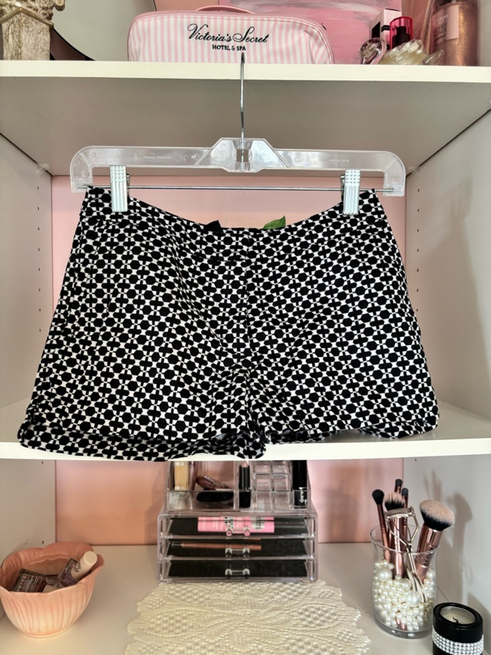 Black & White Geometric Women's Shorts